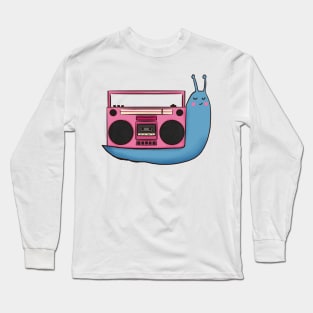 Snail with a Boombox Long Sleeve T-Shirt